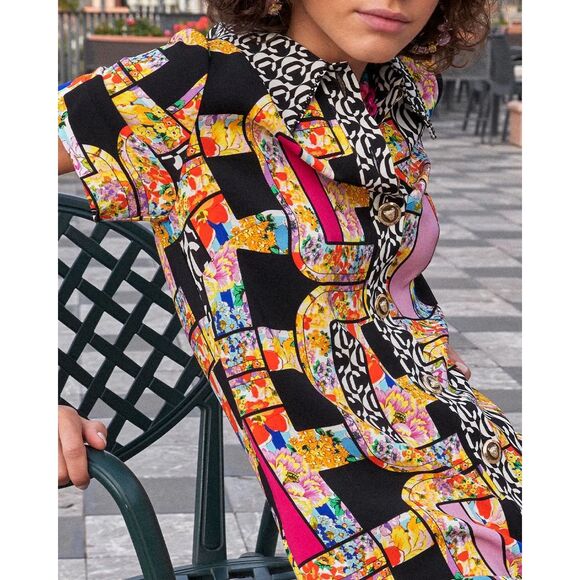 CAMILLA Signora Milano Button Front Mini Dress Size S $649 - Picture 5 of 12